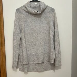SWTR Grey Cashmere Wool lightweight turtleneck